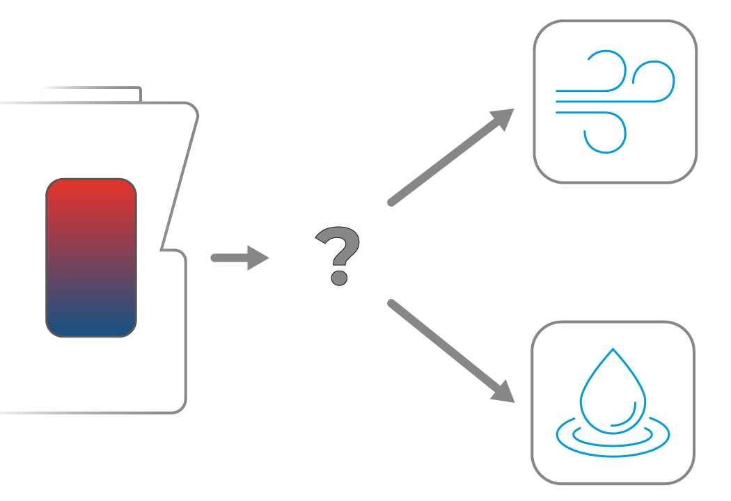 Chiller with water or air condenser?