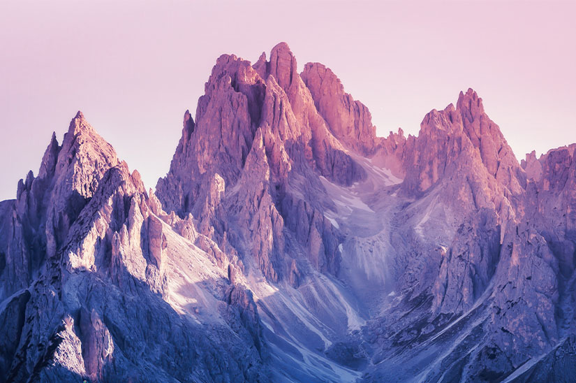 Mountains, comfort according to nature