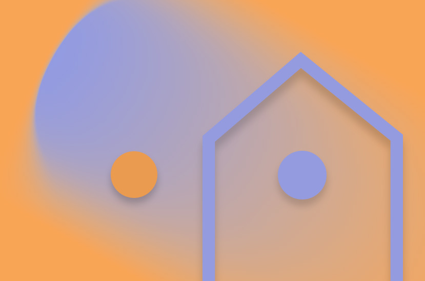 Vector graphic silhouette of a house, become a member of Clivet Clima Club