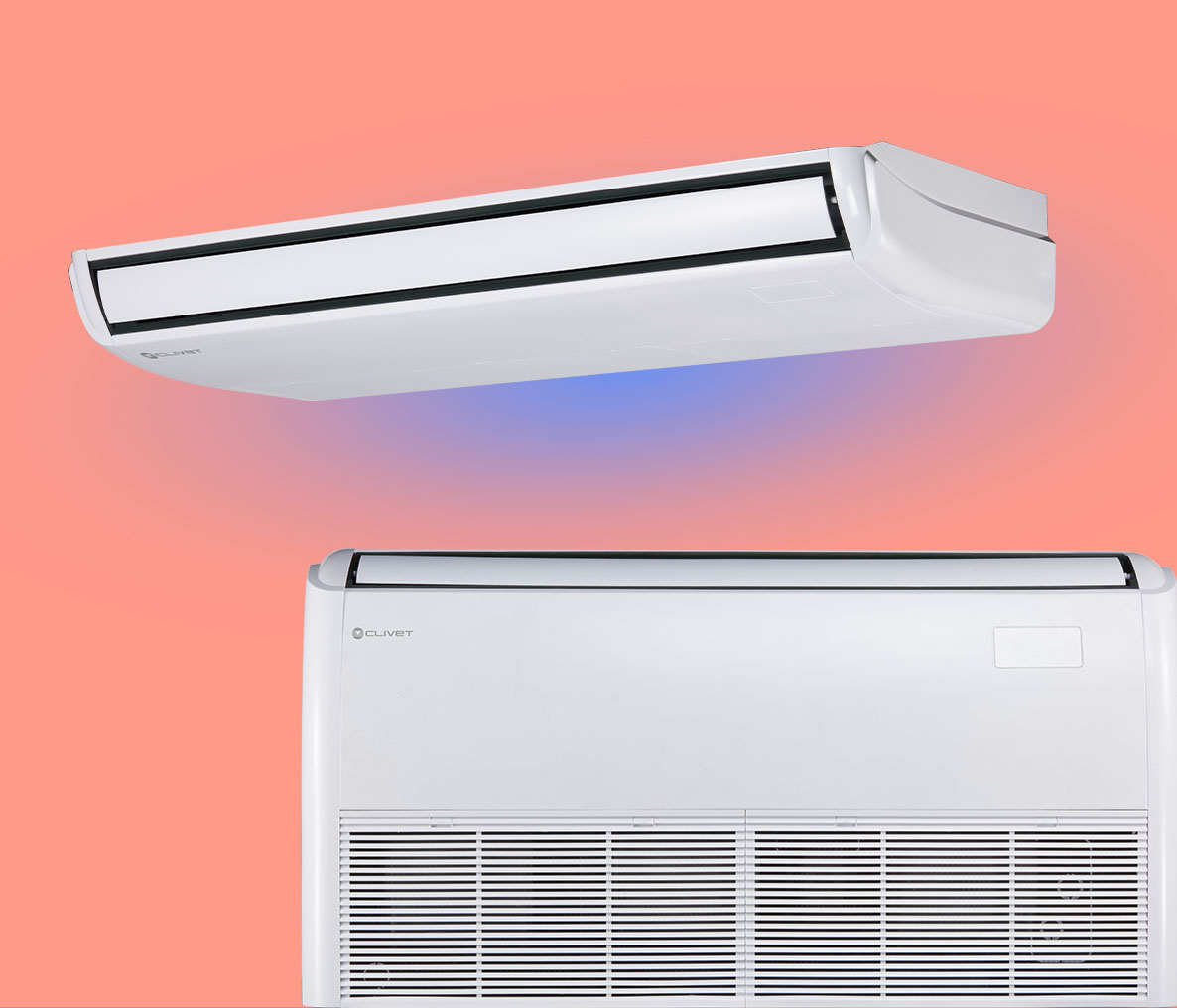 Unità interne a SOFFITTO E PAVIMENTO, DDLC-3-XY D36÷D140