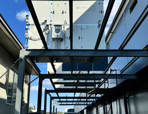 Clivet AHU and heat pumps installed al Mall Belti Moldova