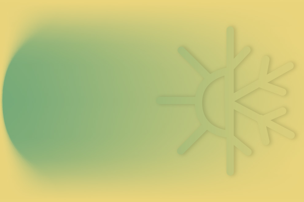 ODU MU2-Y: Top efficiency all year round. Hot/cold symbol graphic.